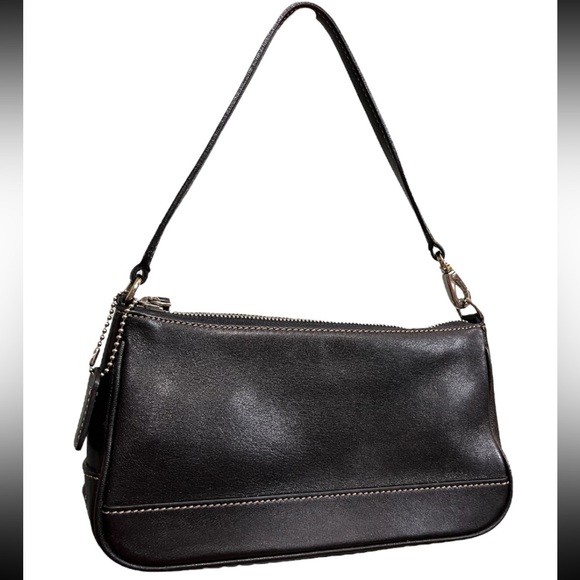 Coach Bags Coach Black Leather Hampton Demi Baguette 7785 Poshmark